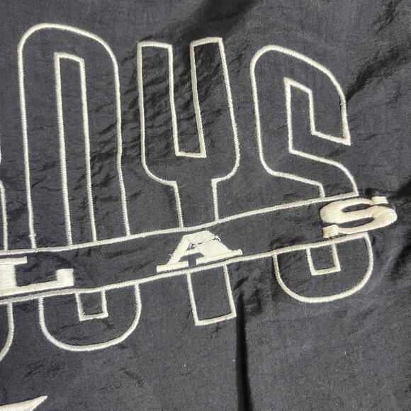 Starter Dallas Cowboys Puffer Coat Jacket Full Zip Vintage NFL Black Mens Med - Picture 13 of 14